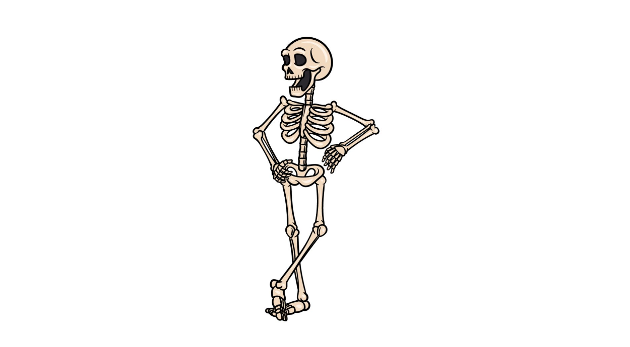 Draw A Cartoon Skeleton