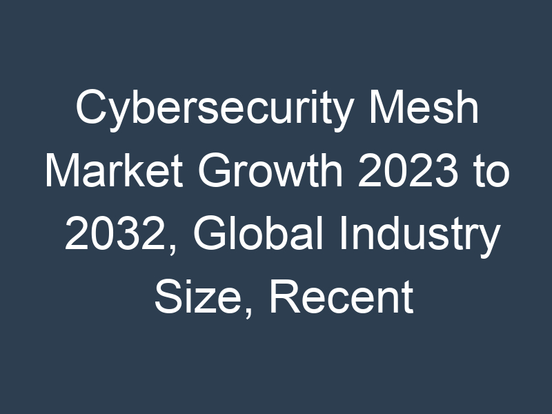 Cybersecurity Mesh Market Growth 2023 to 2032, Global Industry Size, Recent Trends, Demand and Share Analysis with Top Key-Players