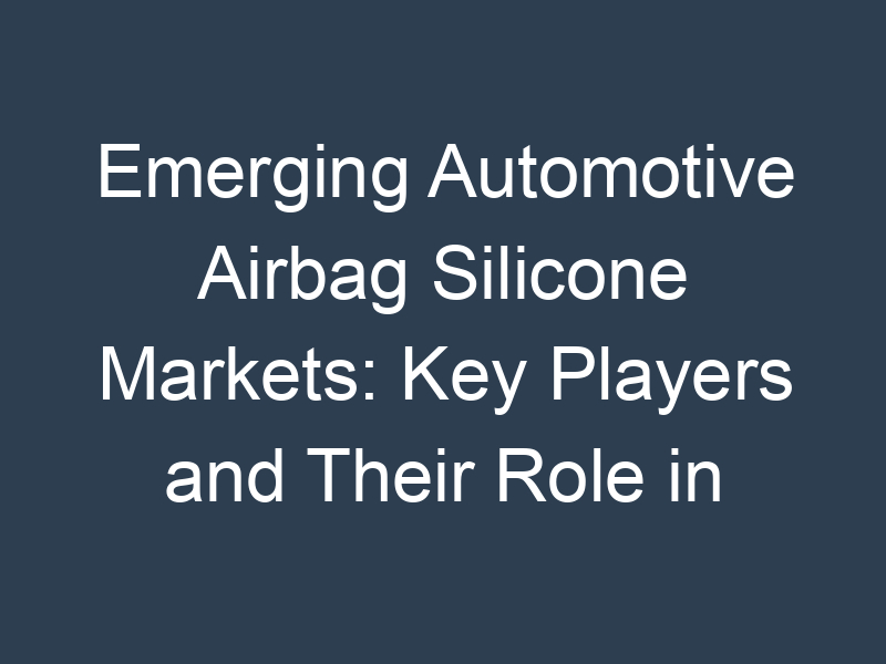 Emerging Automotive Airbag Silicone Markets: Key Players and Their Role in Economic Growth