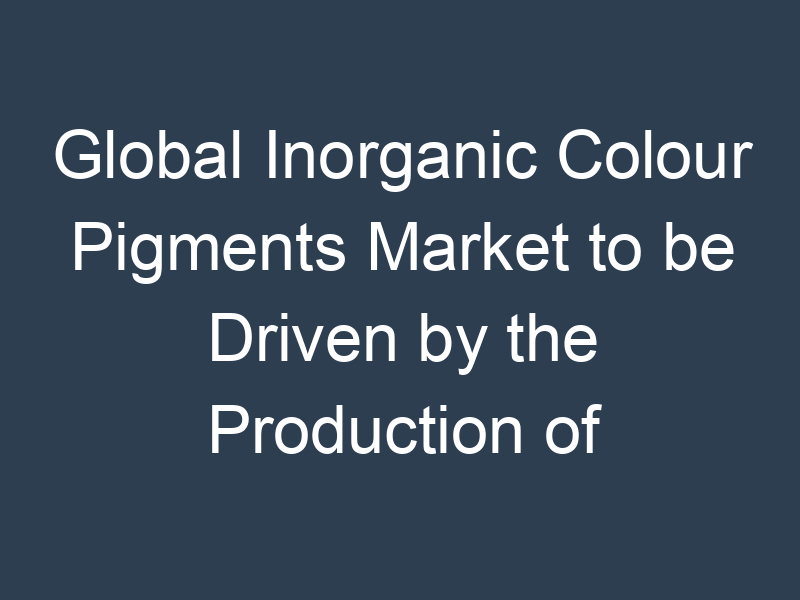 Global Inorganic Colour Pigments Market Size, Share, Report, Growth, Key Players, Forecast 2023-2028
