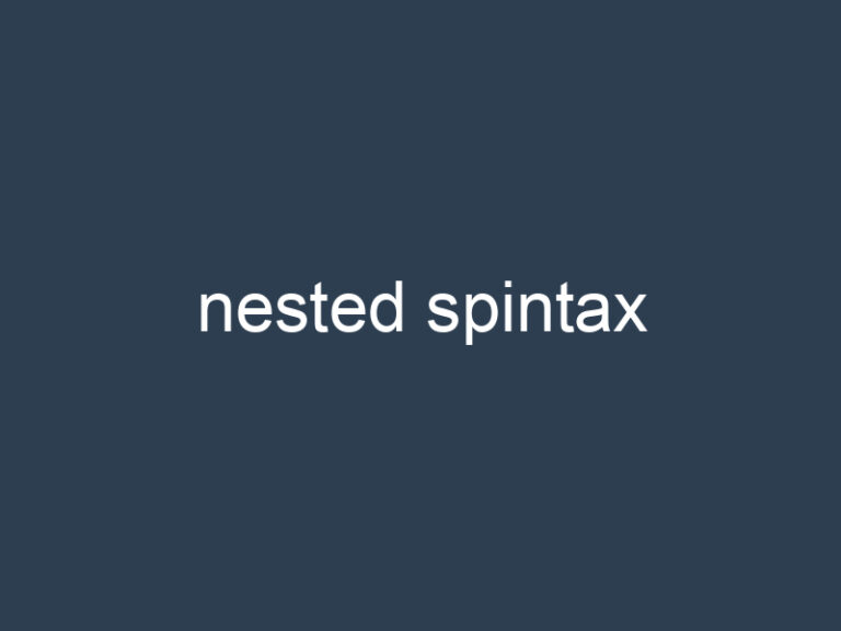 nested spintax