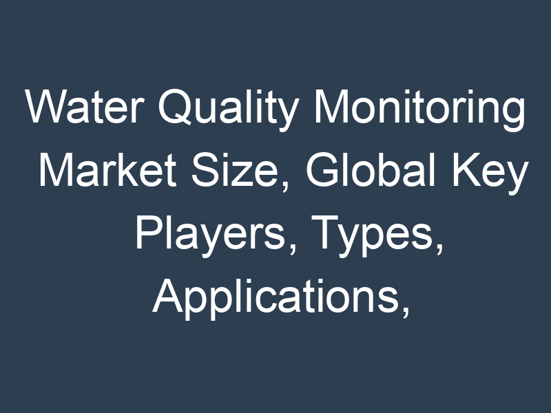 Water Quality Monitoring Market Size, Global Key Players, Types, Applications, Countries & Forecast 2023 to 2032