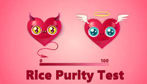 What is the average score on the Rice Purity Test?