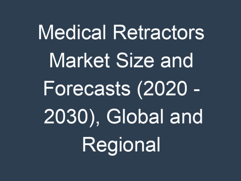 Medical Retractors Market Size and Forecasts (2020 – 2030), Global and Regional Share, Trends, and Growth Opportunity Analysis