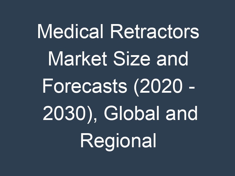 Medical Retractors Market Size and Forecasts (2020 - 2030), Global and Regional Share, Trends, and Growth Opportunity Analysis
