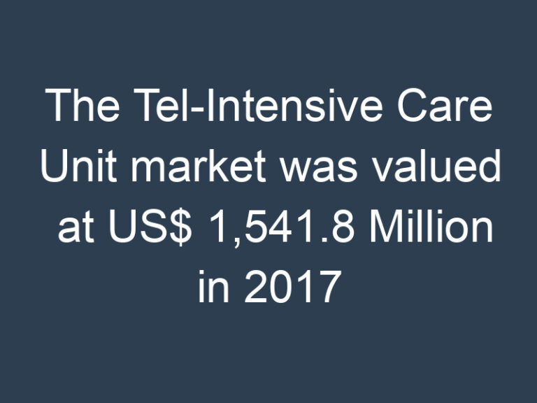 The Tel-Intensive Care Unit market was valued at US$ 1,541.8 Million in 2017 and is estimated to reach US$ 7,363.3 Million by 2025; The market is estimated to grow with a CAGR of 22.5% from 2017-2025.
