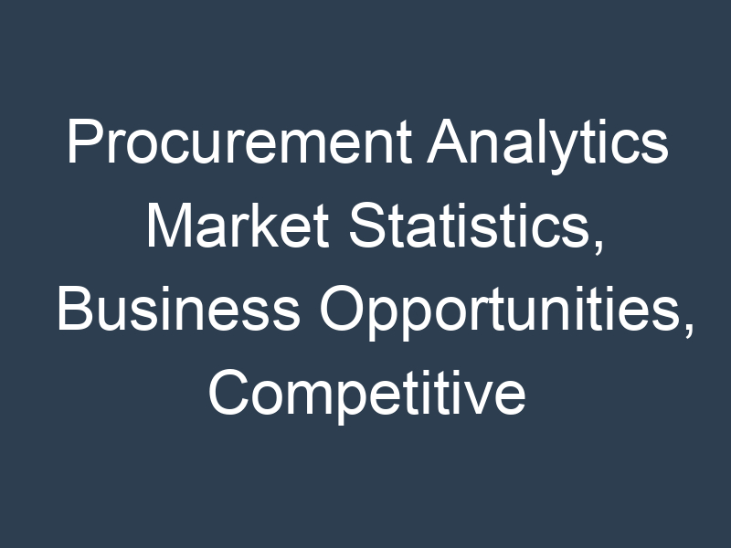 Procurement Analytics Market Statistics, Business Opportunities, Competitive Landscape and Industry Analysis Report by 2030